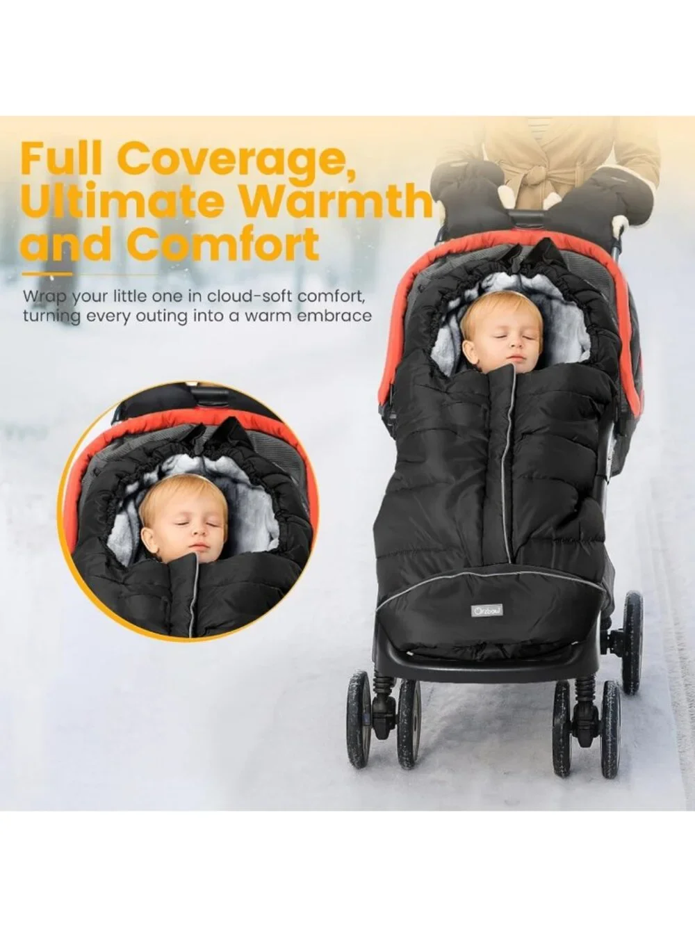 Universal Weather-Proof Baby Stroller Footmuff | Cozy Warm Bunting Bag